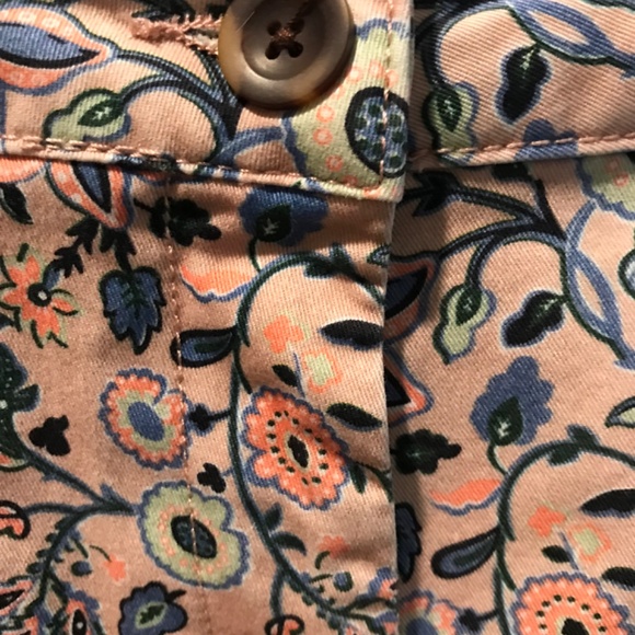 Boden Paisley khaki style cropped pants - Picture 9 of 13